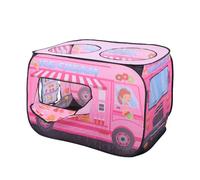 BAFOVY Tienda de Campaña Emergente para Niños Tienda de Juegos para Niños de Campaña Emergente Que Se Abre Instantáneamente en 1 Segundo Espaciosa para 4 No Se (Camión De Helados Rosa)
