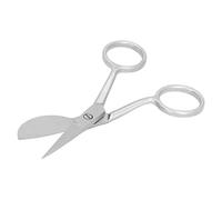 BAFOVY Tijeras para Siesta Duckbill, Tijeras de Pelo de Alfombras de Acero Inoxidable para Recorte de Precisión, Mini Herramienta Portátil de 5,5 Pulgadas para Hacer Alfombras y Manualidades (SILVER)