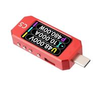BAFOVY Tipo C Probador USB USB Amperméter Voltímetro con Pantalla LCD IPS de 1,47 Pulgadas para PD3.1 USB4 EPR AVS Power Quality Analysis
