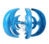 BAFOVY Turbina Eólica, Conjunto de Generador Eólico de 5 Palas de Acero Aleado y Plástico de 800 W con Controlador, Velocidad Nominal de 12 M S, Arranque de 2 M S para Vigilancia de Farolas en