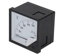 BAFOVY Voltímetro Analógico AC 0 a 500 V Medidor de Voltaje de Puntero Pantalla de Panel Grande Alta Resistencia de Aislamiento Diseño Compacto para Dispositivos de Control de Equipos Industriales