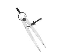 BAFOVY Wing Divider Brújula de Cuero de Acero Al Carbono con Tuerca de Resorte Calibradores Divisores Ajustables para Marcar y Copiar Longitud en Madera Plástico Metal para Peletero (125mm)