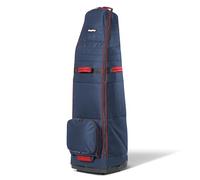 Bag Boy Freestyle - Funda de Viaje de Golf para aerolíneas, Parte Superior Acolchada, Correa de compresión Interna, Cremallera Envolvente Completa con Bloqueo, Base de 6 Ruedas, Plegable, Azul Marino