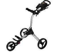Bag Boy Push Cart Carrito de Golf Compacto 3, Unisex, Plateado y Negro