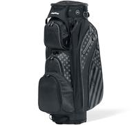 Bag Boy Revolver XP - Bolsa para Carrito de Golf, Parte Superior giratoria de 14 vías de 360⁰ con separadores Individuales de Longitud Completa, Tubo de Putter Externo, 9 Bolsillos, Negro/Estrellas y