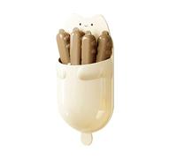 Bag Clips for Food, with Magnetic Storage Box, Cute Clips for Everyday Use, Office School Dorm Apartment Travel Picnic Camping, Brown Yellow, 12cm Sturdy Sealing Clamps