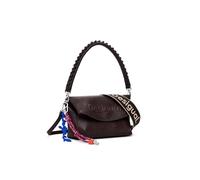 Desigual bolso de hombro bolso bandolera Half Logo Trokel Shoulder Bag Chocolate marrón oscuro