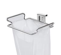 Bag Holder Under Desk - Stainless Steel Trash Bag Rack for Home and Office, Convenient Bracket Supporting Garbage Bags in Kitchen Cabinet or Desk, Compact Easy Install Design