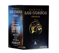 Bag in Box 15L Vino Tinto PREMIUM (Equivalente a 20 Botellas de 750 ml) vino tinto con grifo y asa incorporada con la máxima calidad de Bodega Los Corzos