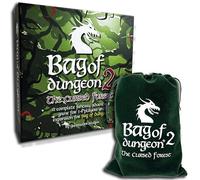 Bag of Dungeon 2: The Cursed Forest | Fantasy Adventure Board Game - Standalone or Expansion | Portable Dungeon Crawler RPG | 1-4 Players | Ages 7+ | Family & Solo Play | Dragon-Themed Tile Game