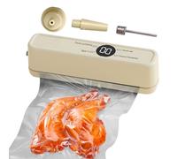Bag Sealer, 1200 mAh Rechargeable Air Sealing System | Food Vacuum Sealer Machine, for Whole Grai ns, Meat, Chicken, Fruit, Bread, Biscuits