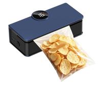 Bag Sealer Machine - Adjustable 6 Levels Rechargeable Food Saver | Portable LED Display Handheld Bag Sealer | for Food Storage, Kitchen, Home, Dorm, Apartment, Breakfast, Sandwich, Lunch