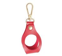 BAG- Soporte portátil de piel sintética para pelotas de golf con gancho giratorio para pelotas de golf, Rojo, Belleza masiva