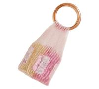 Bag Tejida: Bolso De Brillante con Asa, Bolso De Mano, De Almacenamiento con Asa De Diamantes De Imitación, Almacenamiento De Cosméticos Ligero para La Familia, Mujeres, Novias, Viajes