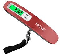 BAGAIL Báscula de Equipaje Digital, Escala del Equipaje Colgante con Pantalla LCD Retroiluminada, Báscula de Peso de Viaje, Báscula de Pesaje de Maleta Portátil con Gancho, Capacidad de 110 lb/50 kg
