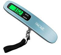 BAGAIL Báscula de Equipaje Digital, Escala del Equipaje Colgante con Pantalla LCD Retroiluminada, Báscula de Peso de Viaje, Báscula de Pesaje de Maleta Portátil con Gancho, Capacidad de 110 lb/50 kg
