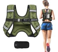 BAGAIL Chaleco Lastrado para Entrenamiento de Fuerza, Talla de Busto Ajustable, Bolsillo Práctico, Ideal para Entrenamientos en Gimnasio, Yoga y Ejercicios Aeróbicos