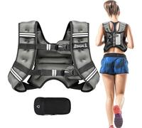 BAGAIL Chaleco Lastrado para Entrenamiento de Fuerza, Talla de Busto Ajustable, Bolsillo Práctico, Ideal para Entrenamientos en Gimnasio, Yoga y Ejercicios Aeróbicos