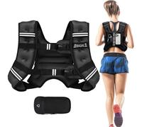 BAGAIL Chaleco Lastrado para Entrenamiento de Fuerza, Talla de Busto Ajustable, Bolsillo Práctico, Ideal para Entrenamientos en Gimnasio, Yoga y Ejercicios Aeróbicos