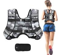 BAGAIL Chaleco Lastrado para Entrenamiento de Fuerza, Talla de Busto Ajustable, Bolsillo Práctico, Ideal para Entrenamientos en Gimnasio, Yoga y Ejercicios Aeróbicos
