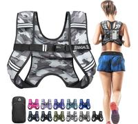 BAGAIL Chaleco lastrado para entrenamiento de fuerza, tamaño de torso ajustable, bolsillo cómodo, chaleco lastrado con arena de hierro, ideal para ejercicios aeróbicos