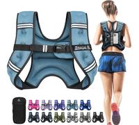BAGAIL Chaleco lastrado para entrenamiento de fuerza, tamaño de torso ajustable, bolsillo cómodo, chaleco lastrado con arena de hierro, ideal para ejercicios aeróbicos