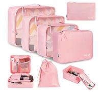 BAGAIL Cubos de Embalaje para Maleta, Juego de 8, Organizadores de Embalaje de Equipaje Ligeros, Cubos de Embalaje para Accesorios de Viaje