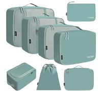 BAGAIL Cubos de Embalaje para Maleta, Juego de 8, Organizadores de Embalaje de Equipaje Ligeros, Cubos de Embalaje para Accesorios de Viaje