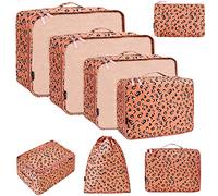 BAGAIL Cubos de Embalaje para Maleta, Juego de 8, Organizadores de Embalaje de Equipaje Ligeros, Cubos de Embalaje para Accesorios de Viaje