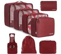 BAGAIL Cubos de Embalaje para Maleta, Juego de 8, Organizadores de Embalaje de Equipaje Ligeros, Cubos de Embalaje para Accesorios de Viaje