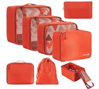 BAGAIL Cubos de Embalaje para Maleta, Juego de 8, Organizadores de Embalaje de Equipaje Ligeros, Cubos de Embalaje para Accesorios de Viaje