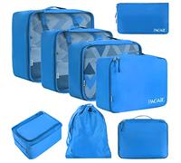 BAGAIL Cubos de Embalaje para Maleta, Juego de 8, Organizadores de Embalaje de Equipaje Ligeros, Cubos de Embalaje para Accesorios de Viaje
