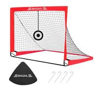 BAGAIL Portería de fútbol, Red de fútbol desplegable con portería, piquetas y Bolsa de Transporte portátil, fácil de Montar, Ideal para Entrenamiento en el jardín y Partidos recreativos.