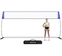 BAGAIL Red de Voleibol, Red de Voleibol Portátil para Patio de 12 pies/20 pies - Altura Ajustable, Estructura Resistente, Diseño Independiente - Set de Voleibol Portátil para Exterior/Interior