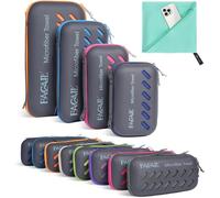 BAGAIL Toallas de Viaje de Microfibra, Toallas de Campamento, Toallas de baño y Toallas de Playa, Secado rápido - Súper absorción de Agua - Súper Compacto, Muy Adecuado para el Deporte y el Fitness