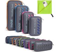 BAGAIL Toallas de Viaje de Microfibra, Toallas de Campamento, Toallas de baño y Toallas de Playa, Secado rápido - Súper absorción de Agua - Súper Compacto, Muy Adecuado para el Deporte y el Fitness