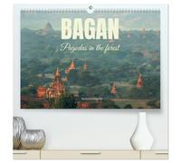 Bagan - Pagodas in the forest (High Quality Premium Wall Calendar 2027 DIN A2 landscape),CALVENDO 12 Month Wall Calendar: The ancient city in Myanmar