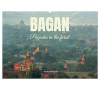 Bagan - Pagodas in the forest (Wall Calendar 2026 DIN A2 landscape), CALVENDO 12 Month Wall Calendar: The ancient city in Myanmar