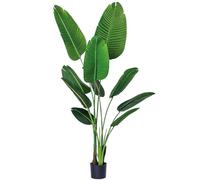 Una Planta Artificial en Maceta de Palmera de pájaro del paraíso de Seda de 5 pies