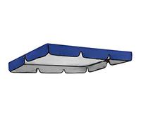 BAGASI Cubierta superior de repuesto para columpio, cubierta superior de repuesto para columpio de jardín, toldo de tela Oxford 210D para patio al aire libre, jardín, patio, azul, 195 x 125 x 15 cm