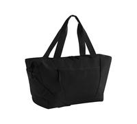 Bagbase Circuit Gym Bag - Bolsa deportiva de poliéster reciclado con base recubierta de poliuretano, bolsillos de malla elástica, bolsillos delanteros e internos con cremallera, apertura de cremallera