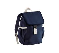 BagBase Mochila de aventura para niños, rosa, poliéster reciclado, estilo de contraste, bolsillos laterales elásticos, solapa plegable con hebilla y cierre de cordón, correas ajustables, hecha para