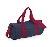 BagBase Original Barrel Bag Mochila, Adultos Unisex, French Navy/Classic Red (Multicolor), Talla única