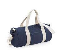 BagBase Original Barrel Bag Mochila, Adultos Unisex, French Navy/Off White (Multicolor), Talla única