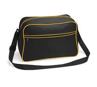 Bagbase Retro Shoulder Bag Mochila, Adultos Unisex, Black/Gold (Multicolor), Talla única