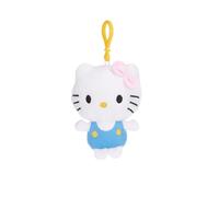 BagClip Llavero de peluche de Hello Kitty World figura de peluche, 10 cm, peluches de alta calidad para los fans de la popular serie de televisión, varios colores a elegir (azul)
