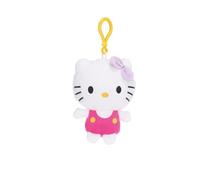 BagClip Llavero de peluche de Hello Kitty World figura de peluche, 10 cm, peluches de alta calidad para los fans de la popular serie de televisión, varios colores a elegir (rosa)
