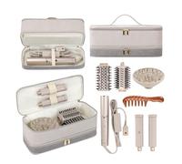 BAGCRAZY Funda de transporte de viaje para secador de pelo Shark Flexstyle Revlon, estuche de viaje Airwrap de doble capa, bolsa de almacenamiento portátil de herramientas de pelo de tiburón para