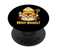 Bagel Sagrado para los Amantes religiosos Cristianos católicos de Jesús PopSockets PopGrip Adhesivo