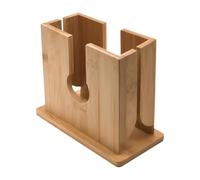 Bagel Slicer - Wood Bread Cutter with Anti-Slip Cutting Groove, Stylish Bamboo Kitchen Gadget for Effortless Bagel Slicing | Safe, Durable, Easy-to-Clean | Home, Cafe, Restaurant, Apartment Use